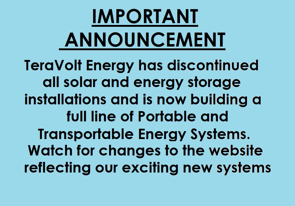 ANNOUNCING CHANGES TO TVNRG